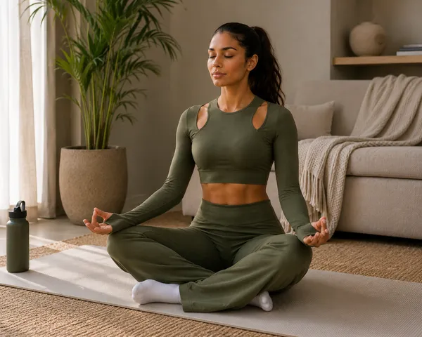 Wear_Jukebox_In_Motion_Olive_Green_Nylon-Spandex_Gym_Wear_Set