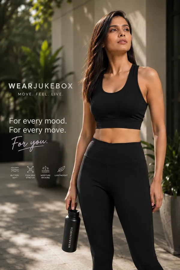 Wear_Jukebox_Sculpt_Nylon-Spandex_Women_Gym_Wear_Set_Black