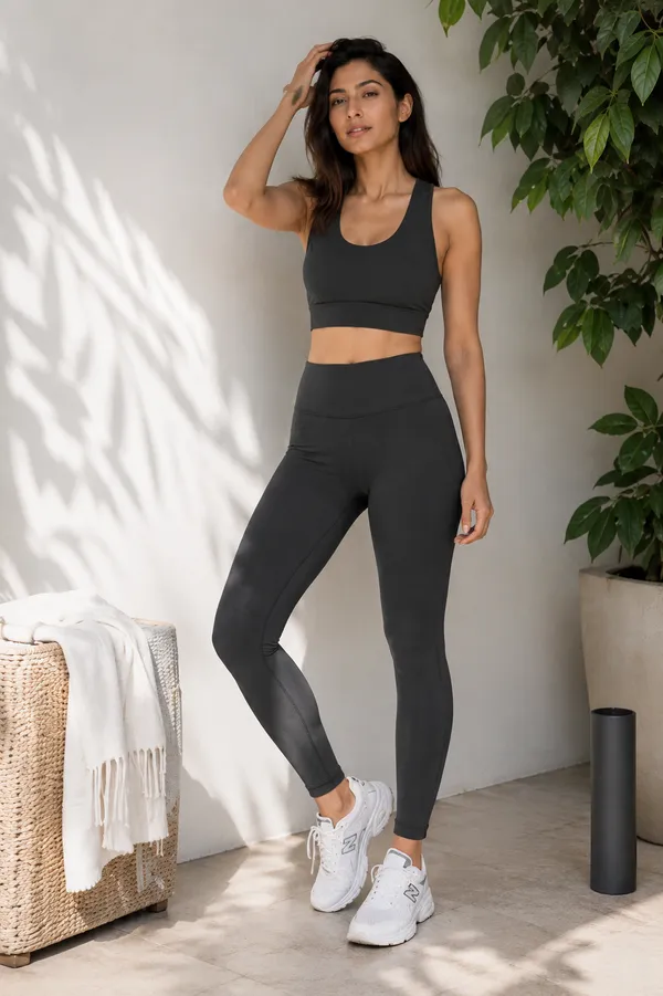 Wear_Jukebox_Sculpt_Nylon-Spandex_Women_Gym_Wear_Set_Black