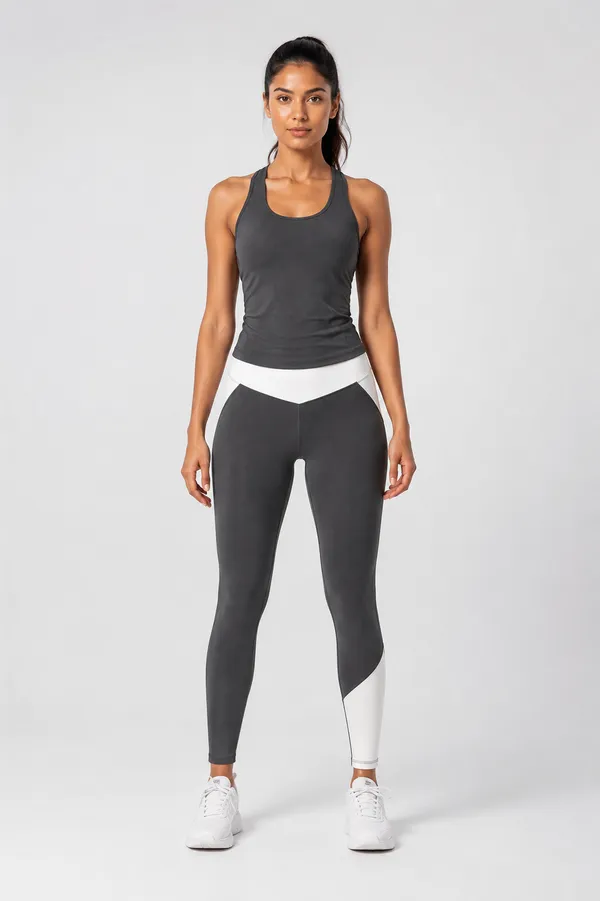 Wear_Jukebox_Wild_At_Heart_Nylon-Spandex_Women_Gym_Wear_Set_Charcoal
