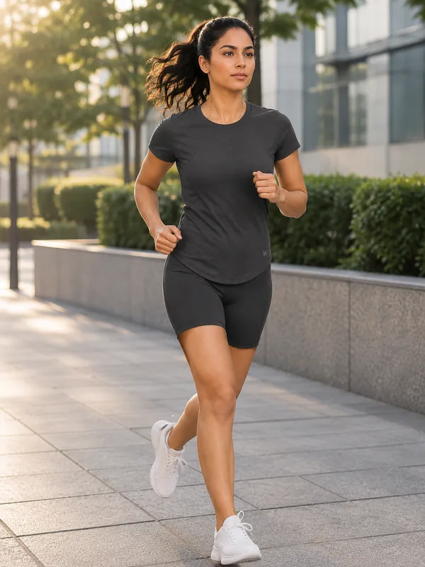 Wear_Jukebox_Coast_Activewear_Tee_&_Short_Women_Gym_Wear_Set_Dark_Grey