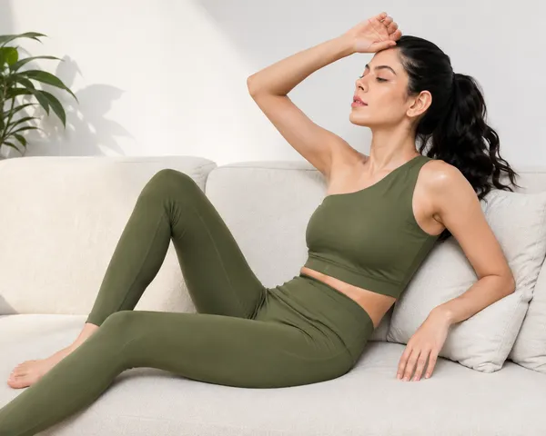 Wear_Jukebox_Free_Spirit_Olive_Green_Nylon-Spandex_Gym_Wear_Set