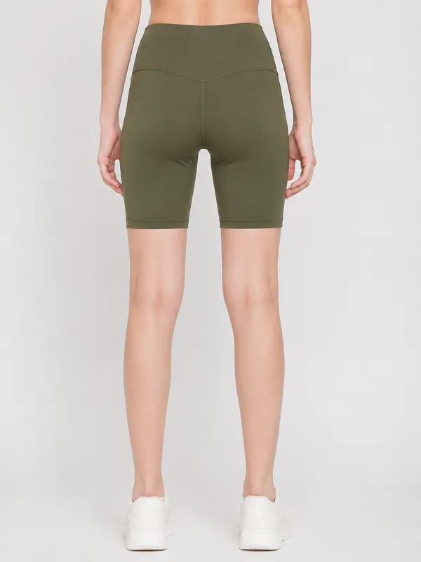 Coast_Women's_High-Waist_Activewear_Shorts_–_Olive