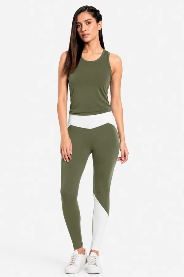 Wear_Jukebox_Wild_At_Heart_Nylon-Spandex_Women_Gym_Wear_Set_Olive_Green