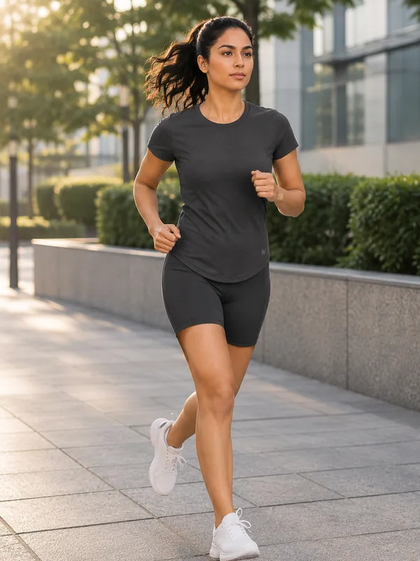 Coast_Women's_High-Waist_Activewear_Shorts_–_Dark_Grey
