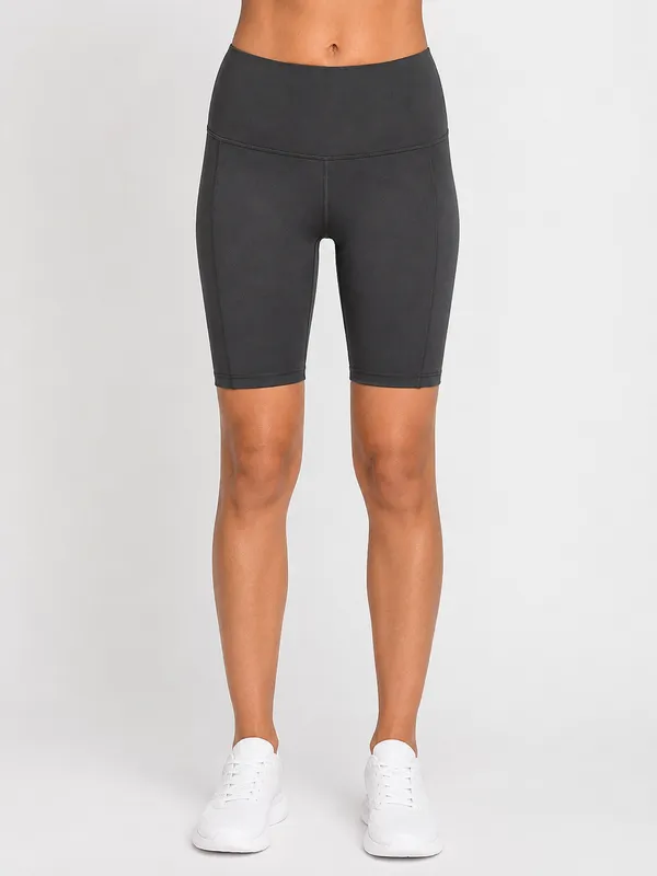 Coast_Women's_High-Waist_Activewear_Shorts_–_Dark_Grey