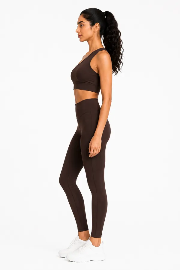 Wear_Jukebox_Free_Spirit_Brown_Nylon-Spandex_Gym_Wear_Set