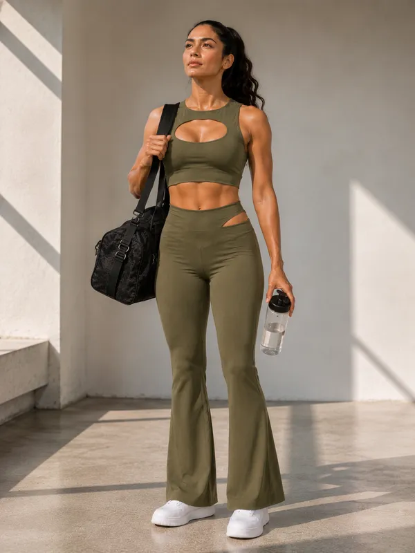 Wear_Jukebox_Go_With_The_Flow_Olive_Green_Gym_Wear_Set