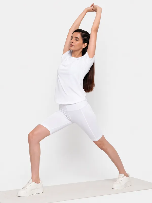 Coast_Women's_High-Waist_Activewear_Shorts_–_White