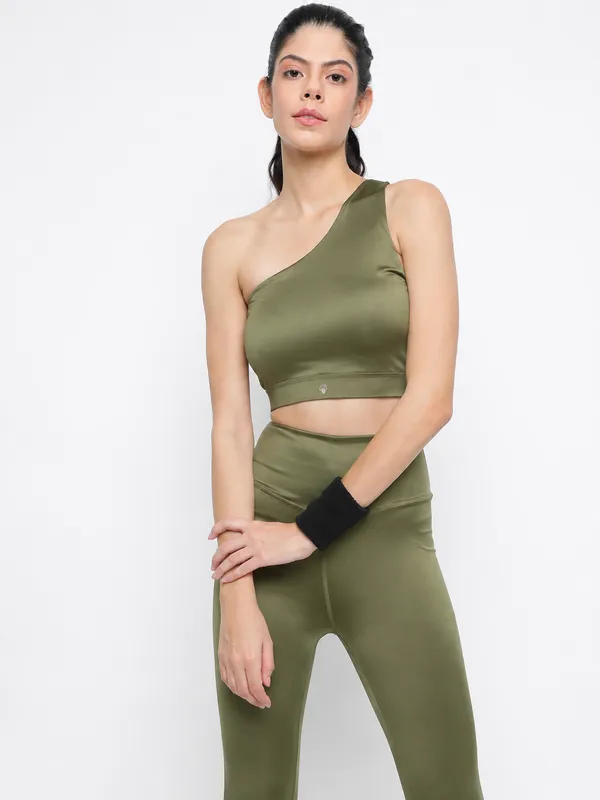 Wear_Jukebox_Free_Spirit_Olive_Green_Nylon-Spandex_Gym_Wear_Set