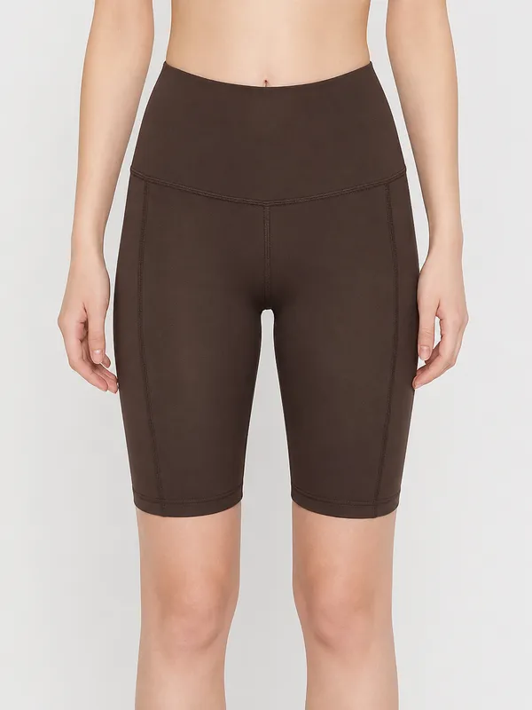 Coast_Women's_High-Waist_Activewear_Shorts_–_Espresso_/_Coffee