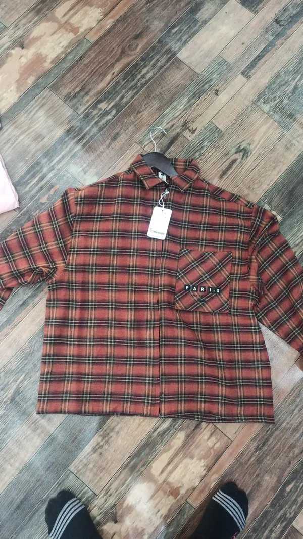 Red_Cotton_Relaxed_Fit_Plaid_Shirt_For_Men