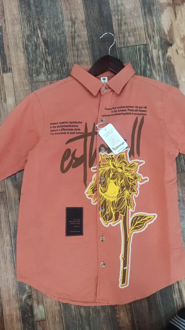 Orange_Cotton_Relaxed_Fit_Printed_Shirt_For_Men