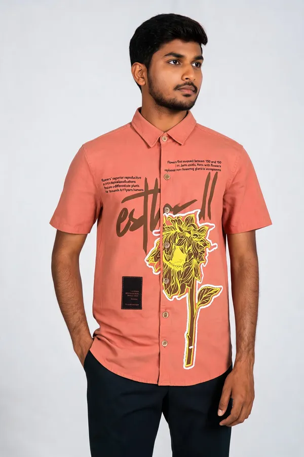 Orange_Cotton_Relaxed_Fit_Printed_Shirt_For_Men