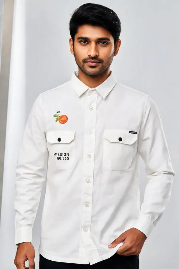 White_Cotton_Relaxed_Fit_Casual_Shirt_For_Men