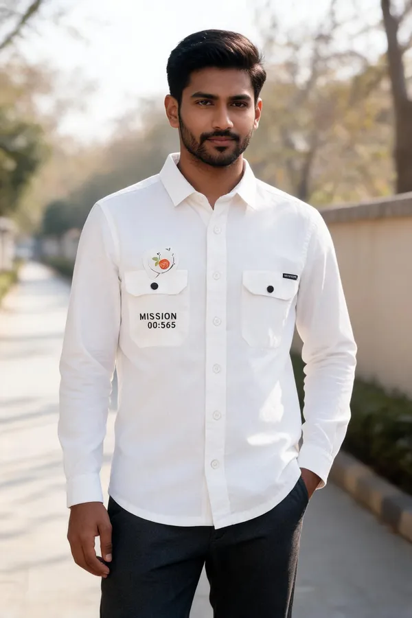 White_Cotton_Relaxed_Fit_Casual_Shirt_For_Men
