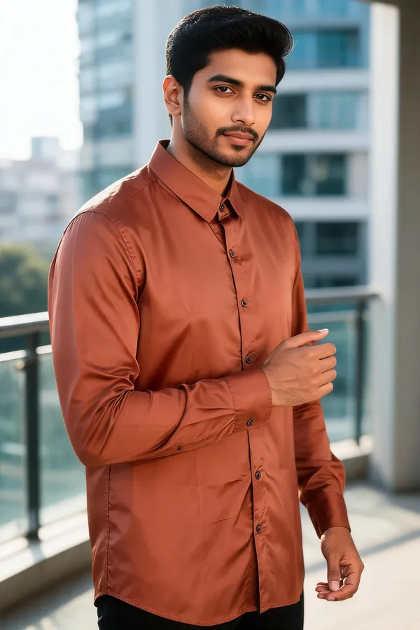 Rust_Silk_Relaxed_Fit_Solid_Shirt_For_Men