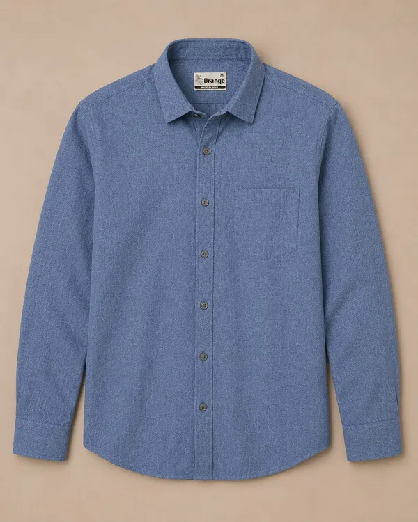 Blue_Cotton_Regular_Fit_Textured_Shirt_For_Men
