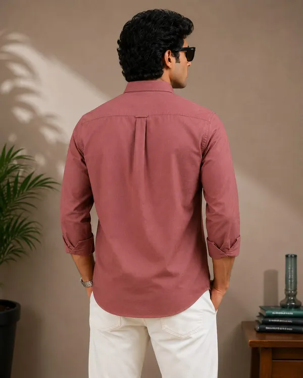 Dusty_Rose_Cotton_Regular_Fit_Button_Down_Shirt_For_Men