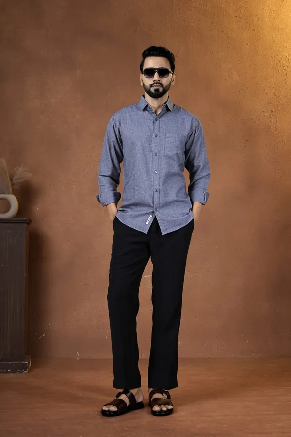 Blue_Cotton_Regular_Fit_Textured_Shirt_For_Men