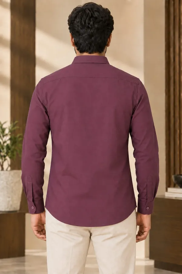 Wine_Cotton_Regular_Fit_Woven_Shirt_For_Men