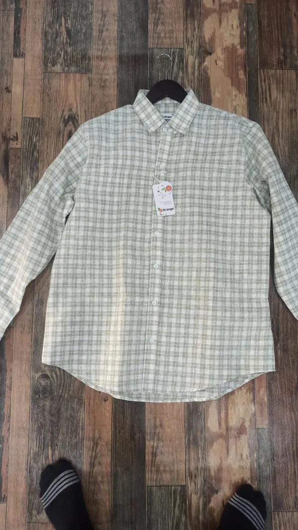 Green_Cotton_Regular_Fit_Checked_Shirt_For_Men