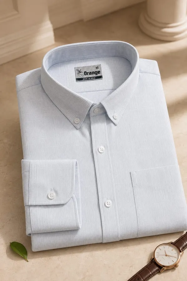 Light_Blue_Cotton_Regular_Fit_Textured_Shirt_For_Men