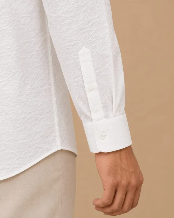 White_Cotton_Regular_Fit_Textured_Shirt_For_Men