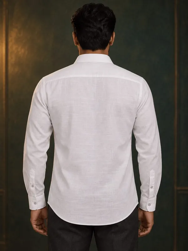 White_Cotton_Regular_Fit_Textured_Shirt_For_Men