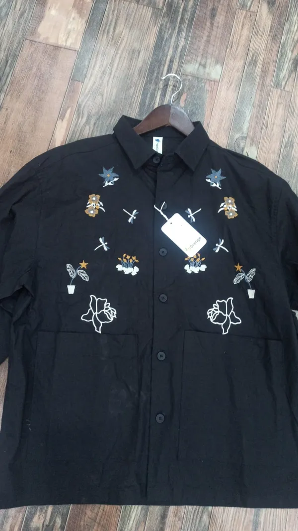 Black_Cotton_Relaxed_Fit_Embroidered_Shirt_For_Men