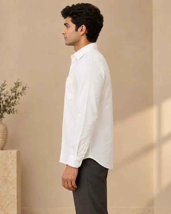 White_Cotton_Regular_Fit_Textured_Shirt_For_Men