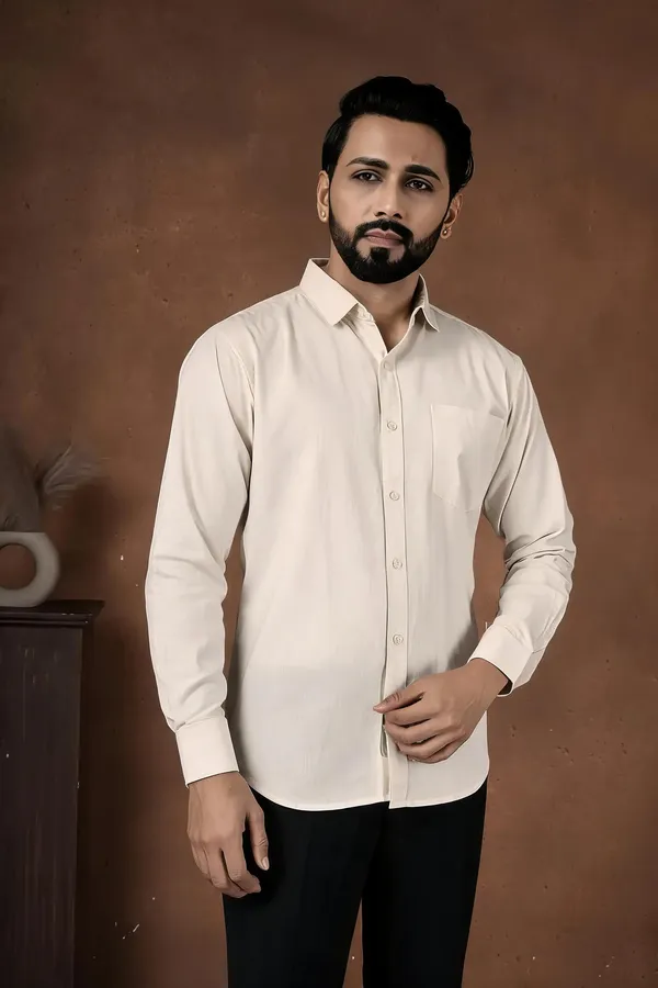Beige_Cotton_Regular_Fit_Full_Sleeve_Shirt_For_Men