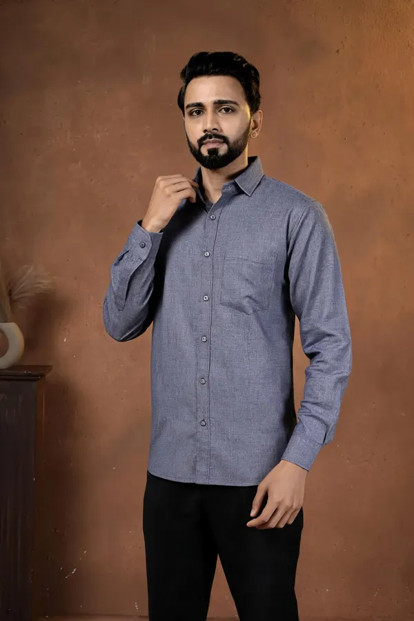 Blue_Cotton_Regular_Fit_Textured_Shirt_For_Men