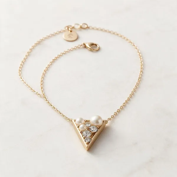 Gold_Plated_V_Shape_Pendant_Chain_Necklace_For_Women