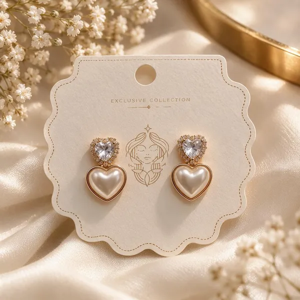 Gold_Plated_Solitaire_Heart_Dangle_Drop_Earrings_For_Women