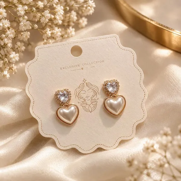 Gold_Plated_Solitaire_Heart_Dangle_Drop_Earrings_For_Women