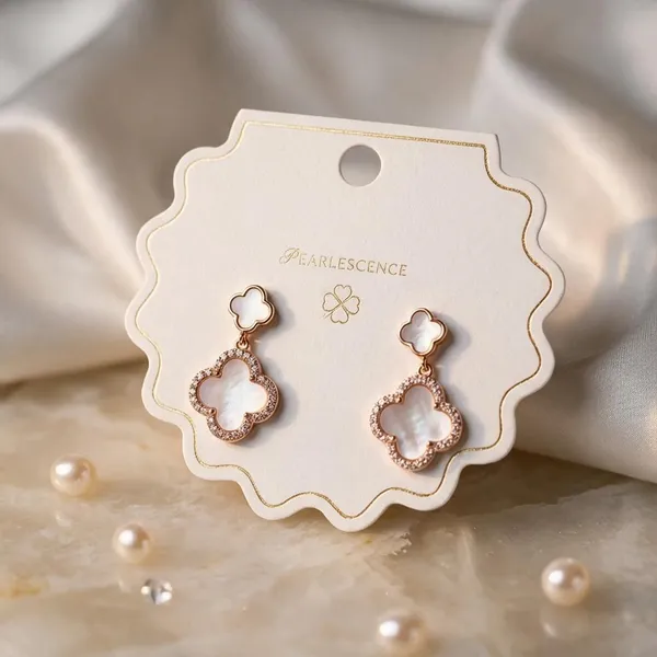 Rose_Gold_Plated_Clover_Drop_Earrings_For_Women