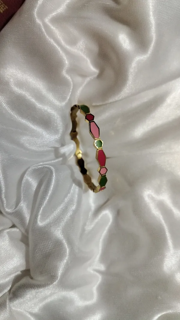 Gold_Alloy_Polished_Baby_Bangle_Bracelet_For_Women