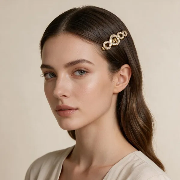 Gold_Plated_Crystal_Infinity_Loop_Hair_Clip_For_Women