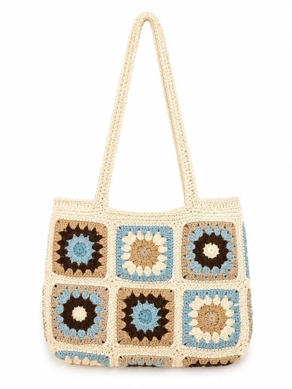 Ocean_Themed_Checkered_Bag