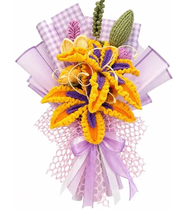 Lavender_Sunshine_Lily_Bouquet