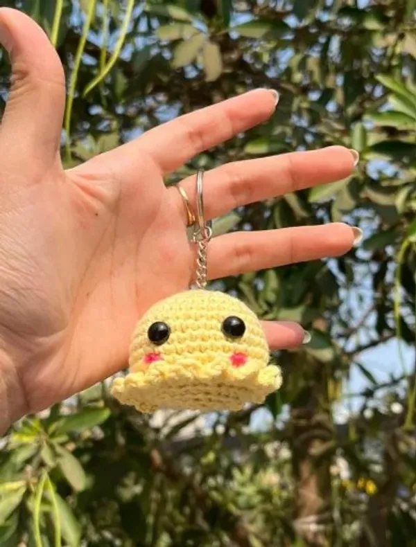 Octopus_Keychain_Yellow