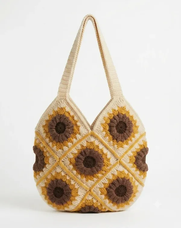 Boho_Sunflower_Crochet_Tote