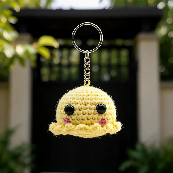 Octopus_Keychain_Yellow