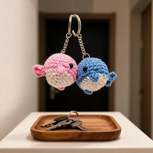Couple_Whale_Keychain_Magnetic