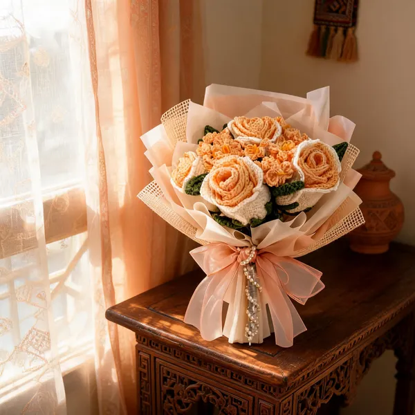 Peach_Whisper_Crochet_Bouquet