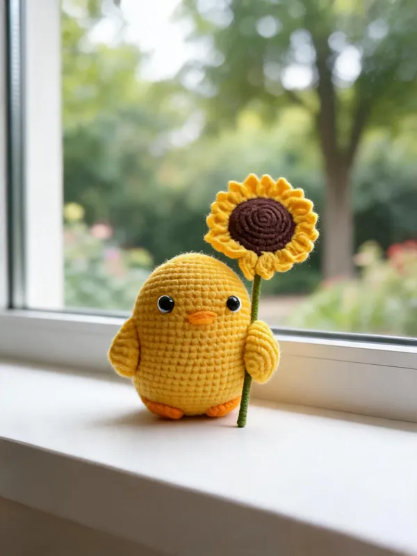 Mini_Duck_With_Sunflower