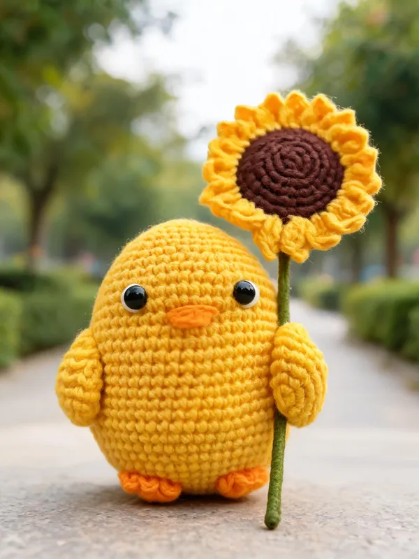Mini_Duck_With_Sunflower