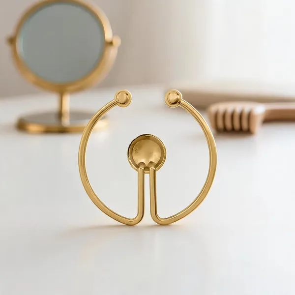 Gold-Tone_Circular_Clip-On_Earrings_for_Women