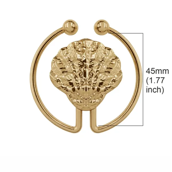Gold-Tone_Shell_Scarf_Ring_for_Women